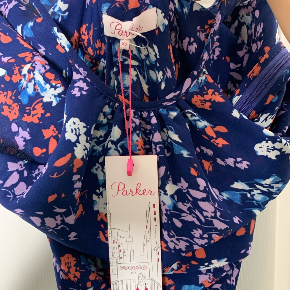 NWT Parker Floral Print Halter Maxi Dress - Picture 3 of 9